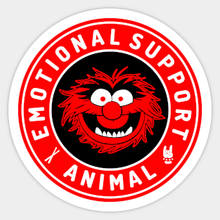 Muppets emotional support animal Sticker